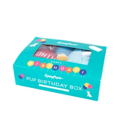 Zippy Paws Plush Squeaker Dog Toy - Birthday Box with Cake, Balloon & Party Hat Hot