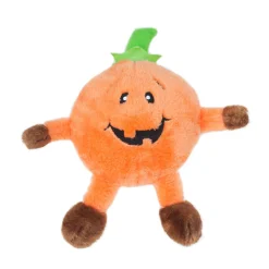 Zippy Paws Plush Squeaker Dog Toy - Brainey - Halloween Pumpkin Discount