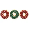 Zippy Paws Plush Squeaker Dog Toy - Christmas Holiday Mini Latex Donutz 3- Pack Outlet