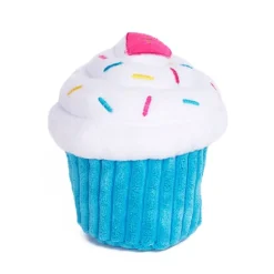 Zippy Paws Plush Squeaker Dog Toy - Cupcake in Blue or Pink Online