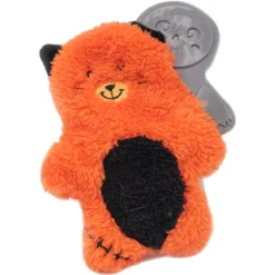 Zippy Paws Plush Squeaker Dog Toy - Halloween Bonez - Zombie Cat Hot