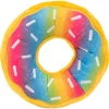 Zippy Paws Plush Squeaker Dog Toy - Jumbo Rainbow Donutz Hot