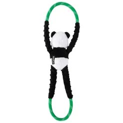 Zippy Paws RopeTugz Squeaker Dog Toy with Rope - Panda Clearance