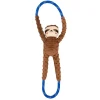 Zippy Paws RopeTugz Squeaker Dog Toy with Rope - Sloth Sale