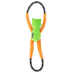 Zippy Paws RopeTugz Squeaker Dog Toy with Rope - Tree Frog Sale