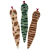 Zippy Paws Skinny Peltz Plush No- Stuffing Squeaker Dog Toy - Desert Snakes 3- Pack Best
