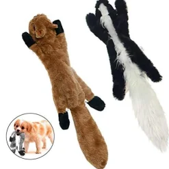 Zippy Paws Skinny Peltz Squeaker Dog Toy 3-pack Large - No Stuffing Outlet