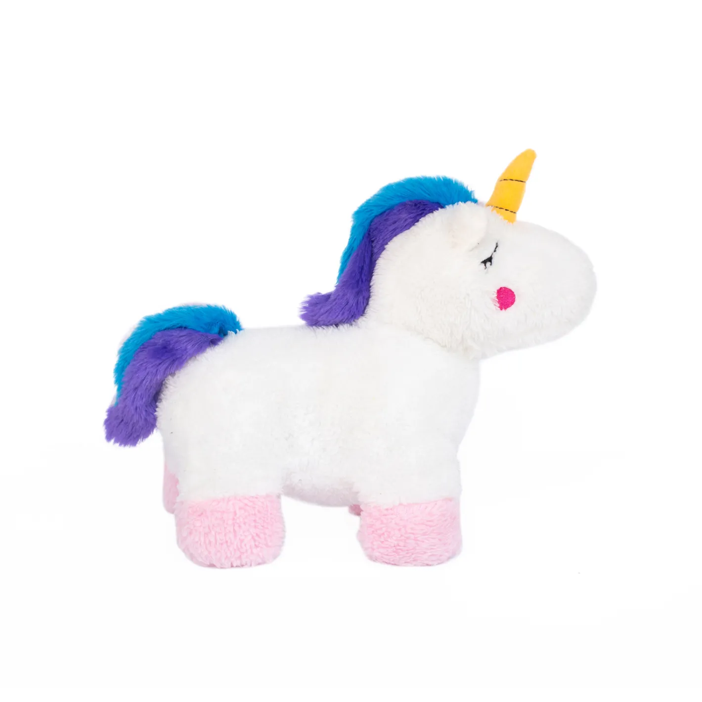 Zippy Paws Snugglerz Plush Squeaker Dog Toy - Charlotte the Unicorn Clearance