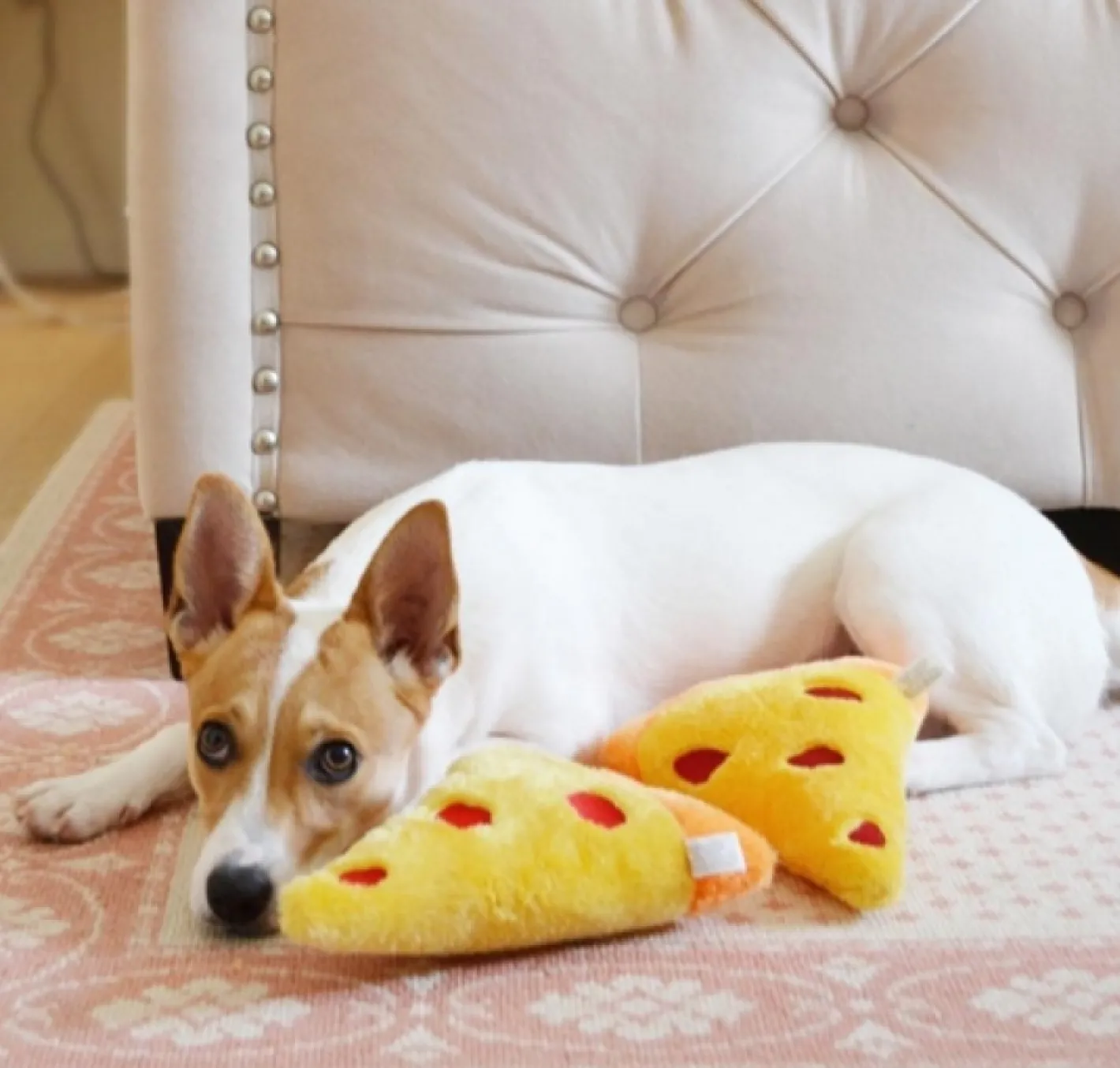 Zippy Paws Squeakie Emojiz Dog Toy - Pizza Slice Outlet
