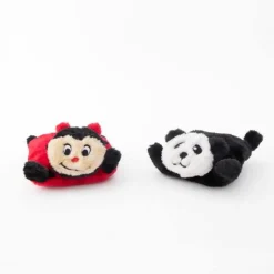 Zippy Paws Squeakie Pads Small Dog Toy - Ladybug & Panda 2-Pack Discount