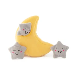 Zippy Paws Storybook Interactive Burrow Dog Toy - Moon and Stars Discount