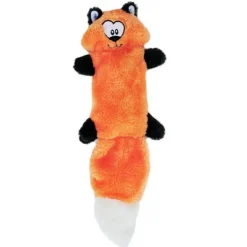 Zippy Paws Stuffing Free Squeaker Dog Toy - Zingy Fox New