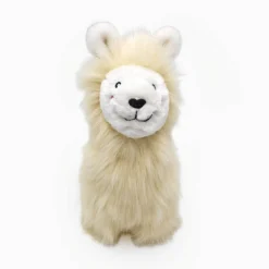 Zippy Paws Wooliez Plush Squeaker Dog Toy - Larry the Llama Fashion