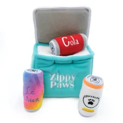 Zippy Paws Zippy Burrow Interactive Dog Toy - Ice Chest Esky + 3 Beers Clearance