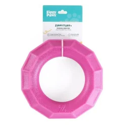 Zippy Paws ZippyTuff+ Fetch & Tug Dog Toy - Magenta Ring Online