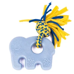 Zippy Paws ZippyTuff Teetherz Dog Toy for Puppies - Elliot the Elephant Fashion