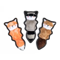 Zippy Paws Z-Stitch Skinny Peltz No Stuffing Squeaker Dog Toy - Fox Clearance