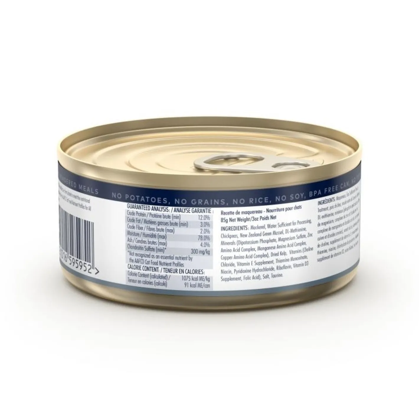 Ziwi Peak Moist Grain Free Cat Food - Wild Caught Mackerel - 85g x 24 Cans Online