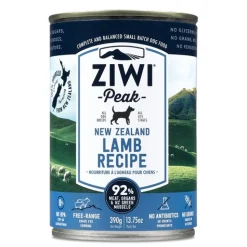 Ziwi Peak Moist Grain Free Dog Food - Lamb - 390g x 12 Cans New