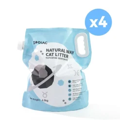 Pidan ZODIAC Natural Way Original Superfine Bentonite Cat Litter 4.5Kg x 4 Sale