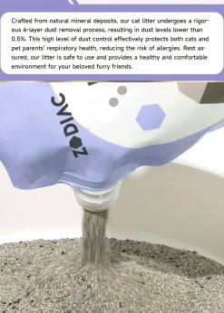 Pidan ZODIAC Natural Way Superfine Bentonite With Activated Charcoal Cat Litter 4.5Kg Outlet