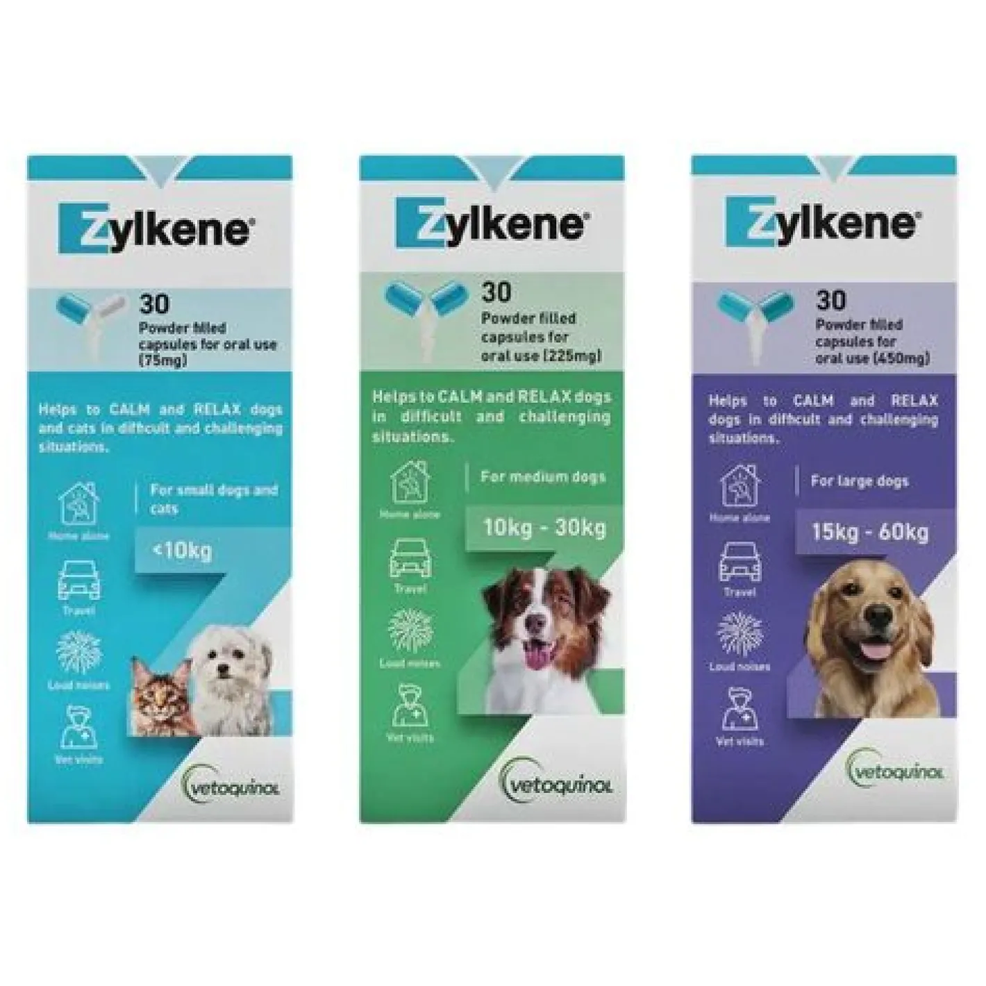 Zylkene Nutritional, Calming & Stress Supplement Capsules for Dogs and Cats Discount